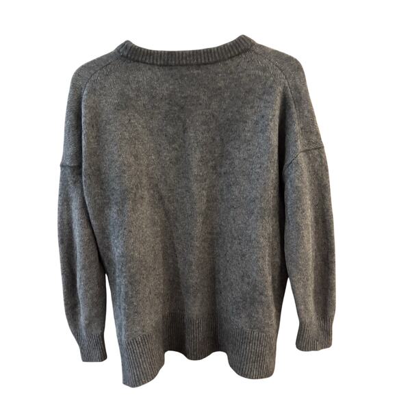 Beauty And Youth United Arrows Wool Blend Sweater Gray Sz XL Cozycore Preppy - Picture 4 of 6